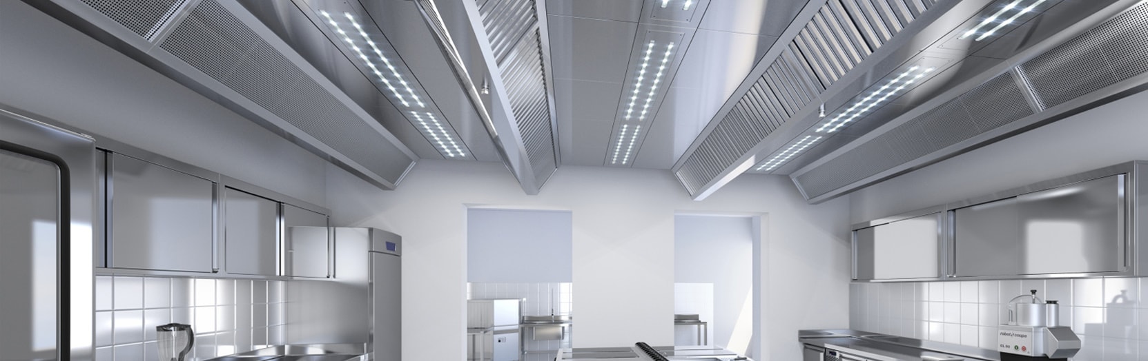 Профессиональная установка вентиляционных систем кухни